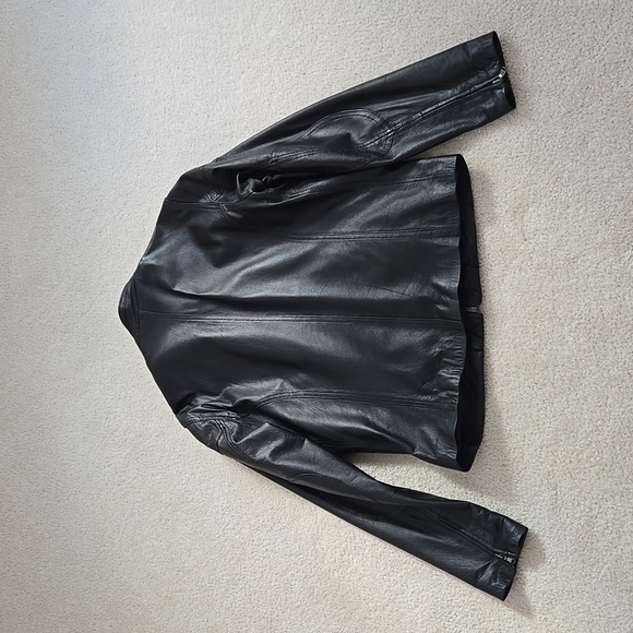 Italian Leather Moto Jacket - Picture 2 of 16